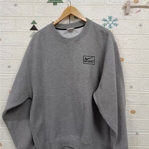 Nike Stussy Gray Long Sleeve Men's Shirt